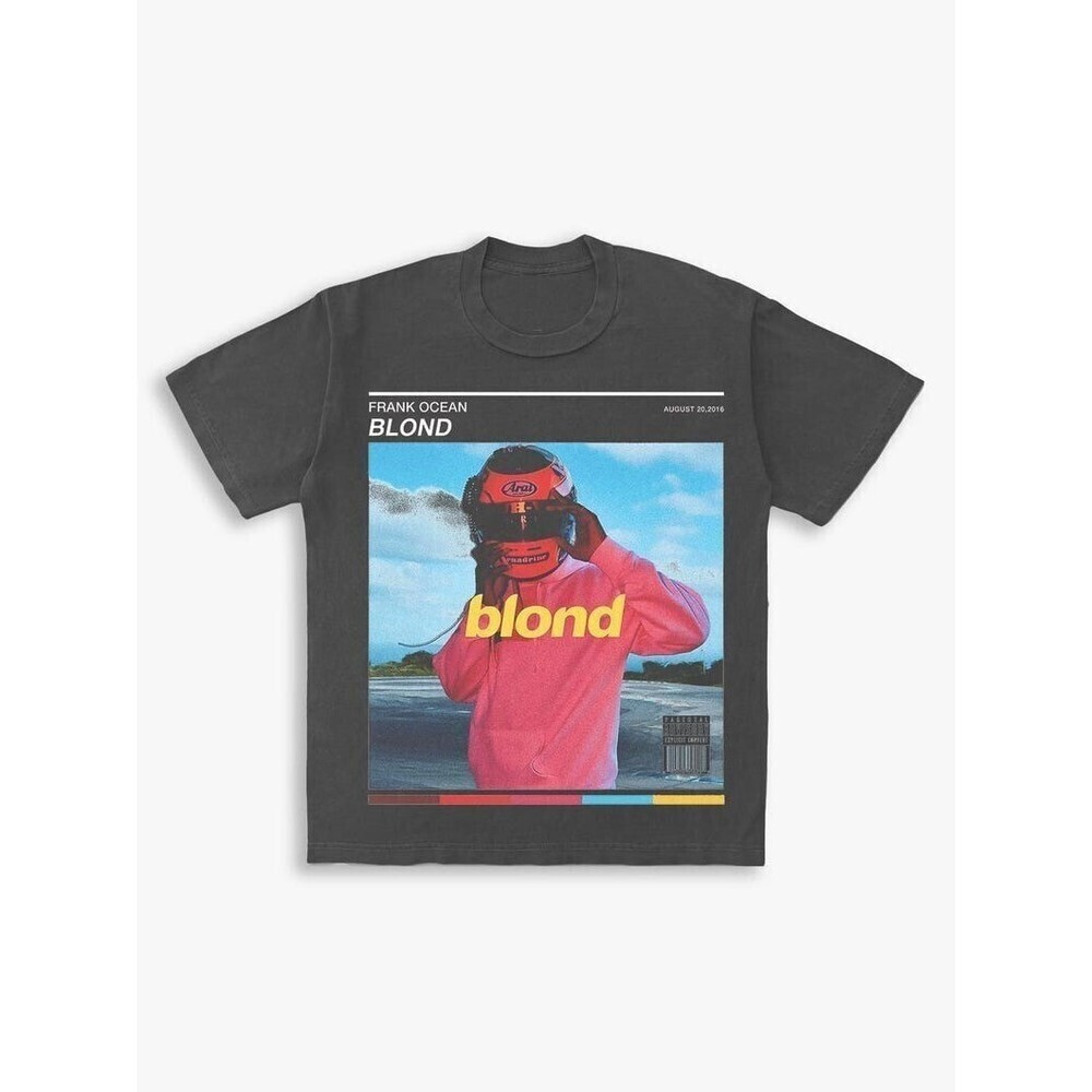 Blond  Black Washed Box Tshirt Graphics Unisex Shirt
